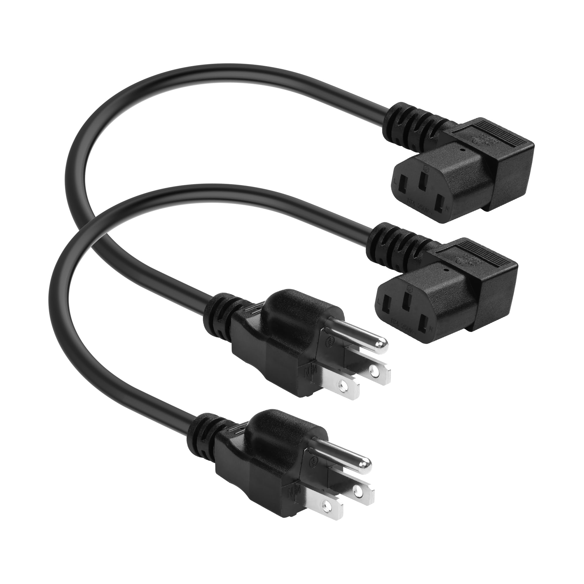 Amazon.com: JSADZKJ 90 Degrees 3 Prong Computer Power Cord IEC 320